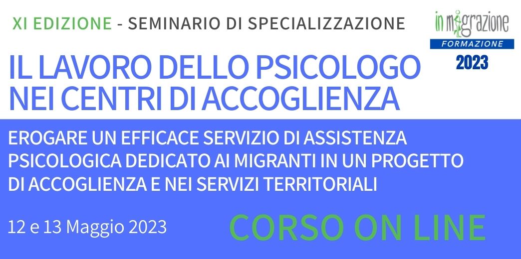 psicologi centri accoglienza corso in migrazione
